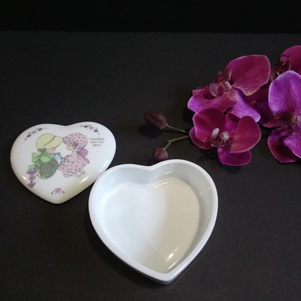 Precious Moments Trinket Heart Shape Box